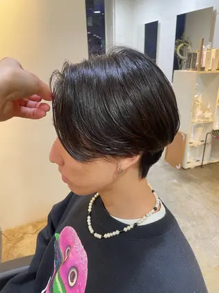 ショート カラー RIN／韓国ヘア レイヤーカットのヘアスタイル