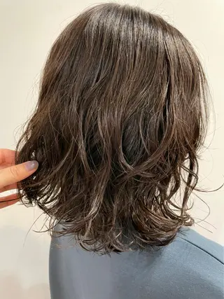 ミディアム パーマ SALOWIN下北沢所属・hazuki 🌝のヘアスタイル