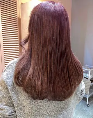 セミロング カラー RIYA❤︎ Aujuaソムリエのヘアスタイル