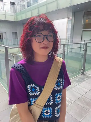 ミディアム 栄　mighty by H所属・不破一輝/栄/矢場町 ボブ/レイヤー/艶髪のヘアスタイル