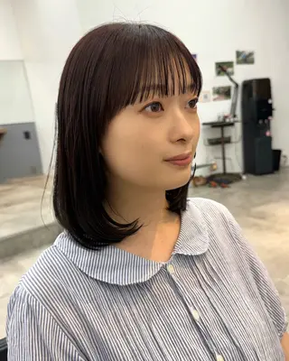 ショート カラー レイヤー🩰顔まわり /透明感/kanaのヘアスタイル