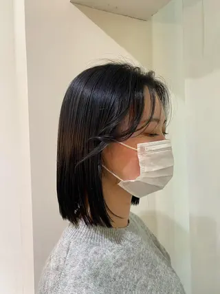 ミディアム 🎀透明感× 暖色カラーつな🎀のヘアスタイル