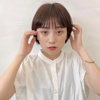 ショート カラー 🌱ボブ/レイヤー/ ベージュ/あやみ✨のヘアスタイル