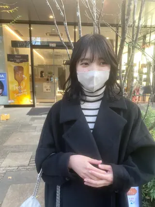 ミディアム カラー ヘアアレンジ メンズ 加藤 愛実のヘアスタイル