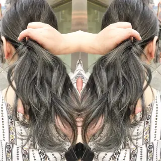 セミロング カラー ヘアアレンジ BANK'S hair所属・💐ケラチン 髪質改善寺坂雄飛💐のヘアスタイル