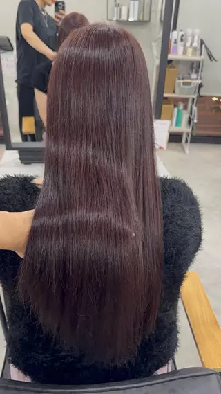 ロング カラー 赤み無し柔らかカラー 【梅田】madokaのヘアスタイル