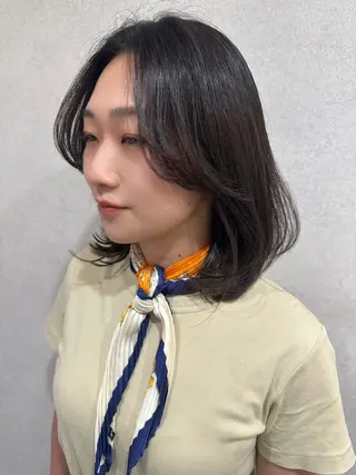 ミディアム 艶カラー🫧髪質改善 Bonheur辻結凪のヘアスタイル