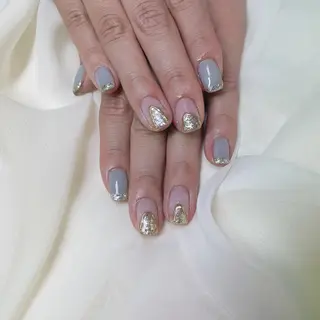 カラー ネイル 𓂃🦢Aurora Swan🌙𓂃のネイルデザイン