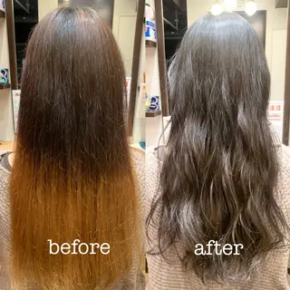 ロング カラー 【くせ毛さんのお悩み 解決🍀】栗橋のヘアスタイル