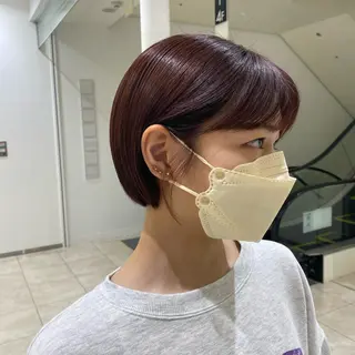 ショート カラー 巻ける縮毛矯正/艶 カラーchika🩵のヘアスタイル