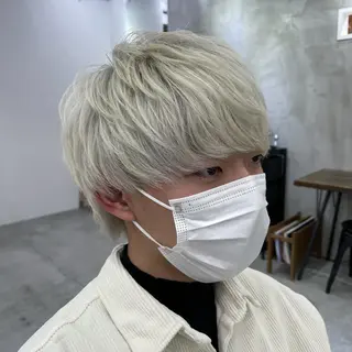 カラー メンズ ブリーチダブルカラー 【koide】のヘアスタイル