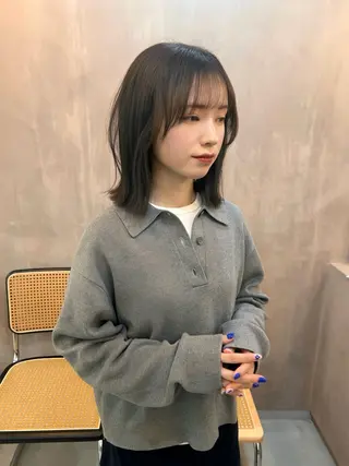 ミディアム miyu /yucca大阪京橋のヘアスタイル