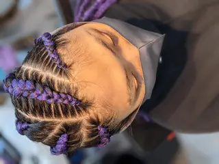 セミロング ヘアアレンジ scamp ★のヘアスタイル