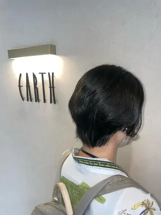 ショート カラー EARTH菊名店👾 ひらのすぐるのヘアスタイル