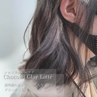 ミディアム カラー ナカタケ ユウのヘアスタイル