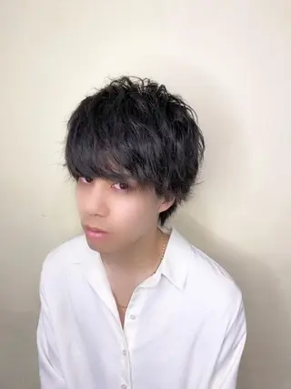 メンズ メンズブリーチカラー /パーマ ごーた立川のヘアスタイル