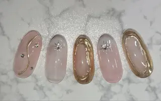 ネイル H3 Nail Tsuki🦋💙のネイルデザイン