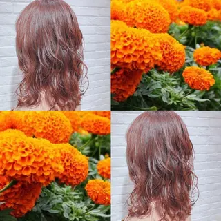 セミロング カラー 🍎ハッシュカット× 髪質改善🍎カイトのヘアスタイル