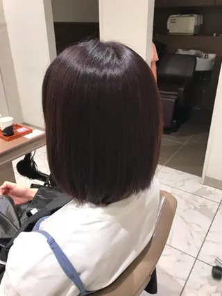 ミディアム カラー 【メンズ縮毛矯正】 田中秀斗のヘアスタイル