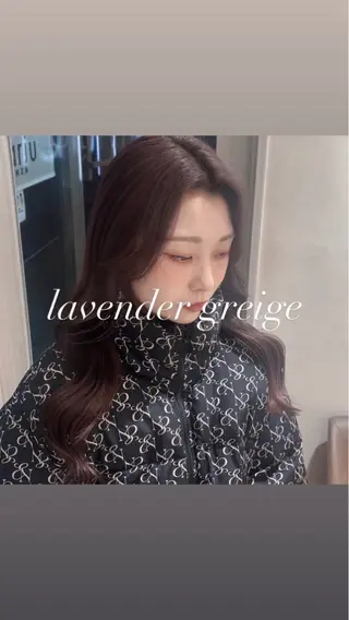 ロング カラー 💖大人韓国ヘア💖 韓国艶カラー【銀座】のヘアスタイル