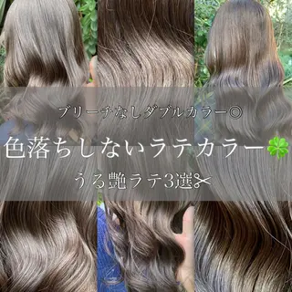 セミロング カラー ヘアアレンジ 外苑前NO.1艶髪 透明感カラーのヘアスタイル