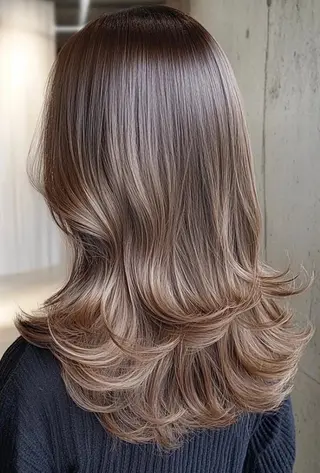 ロング カラー ヘアアレンジ レイヤー/髪質改善/ 北 啓吾のヘアスタイル