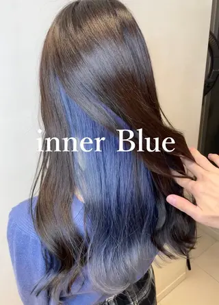 セミロング カラー matiz マティス　表参道所属・💜アンブレラカラー 髪質改善　丸尾】のヘアスタイル