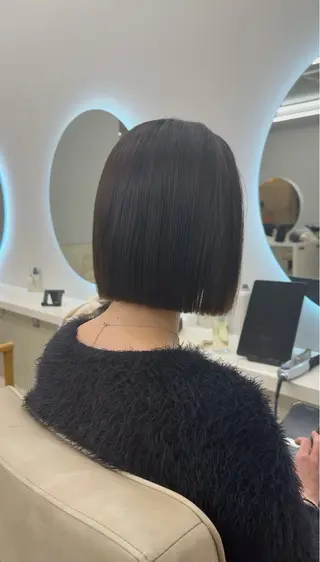 ミディアム 松本 雄嗣のヘアスタイル