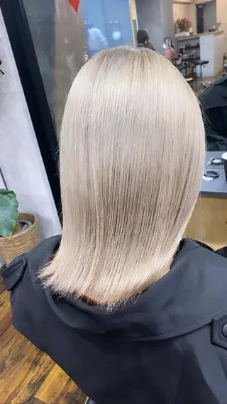 ミディアム カラー 髪質改善/レイヤー カット手塚奨のヘアスタイル