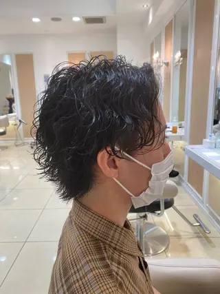 ショート パーマ メンズ メンズ特化型美容師 栗山勇人のヘアスタイル