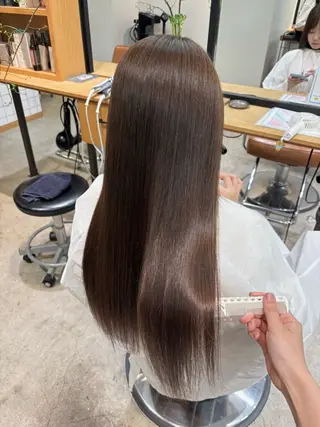 ロング カラー zina karin୨୧˙˳⋆のヘアスタイル