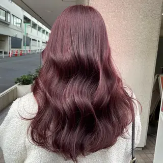 セミロング カラー 大人っぽ♡上品な暖色 ♡ブリーチなし♡のヘアスタイル