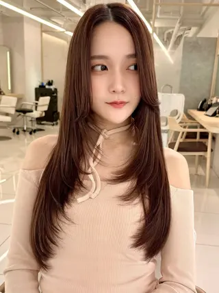 ロング ショート/ボブ/ 白髪ぼかし/しんやのヘアスタイル