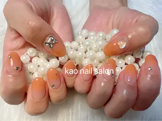 ネイル kao nail マグネット/長さだしのネイルデザイン