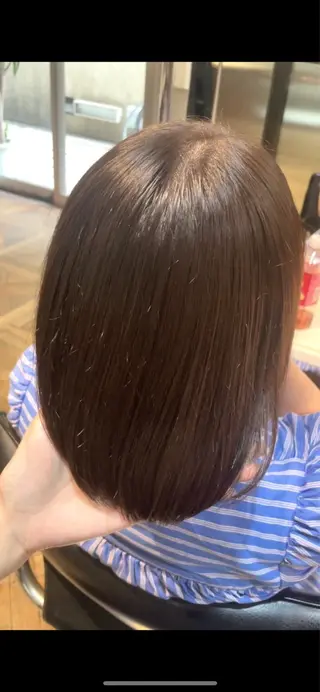 ミディアム カラー BEBE所属・ご新規様限定 透明感カラーKANAのヘアスタイル