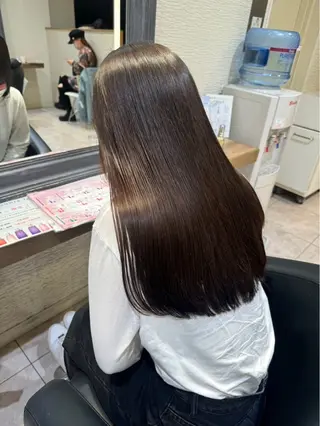 ロング カラー 赤み消しカラー🌱 YUZUKI🫧のヘアスタイル