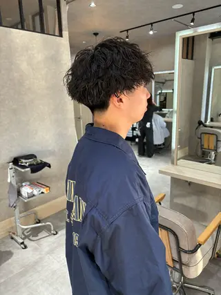 ショート パーマ メンズ 長谷川 湧のヘアスタイル