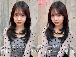 セミロング 新宿/髪質改善/暖色 カラー/shiyuのヘアスタイル