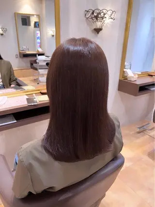 セミロング カラー yui🥀/ボブ /ブリーチなしカラーのヘアスタイル