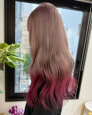 ロング カラー 💎透明感カラー💎 bAteAu あまねのヘアスタイル