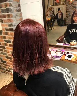 ミディアム カラー パーマ ヘアアレンジ メンズ キッズ Forest. -髪質改善-のヘアスタイル