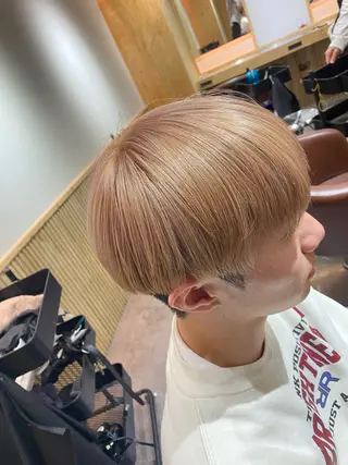 カラー メンズ メンズブリーチカラー /パーマ ごーた立川のヘアスタイル