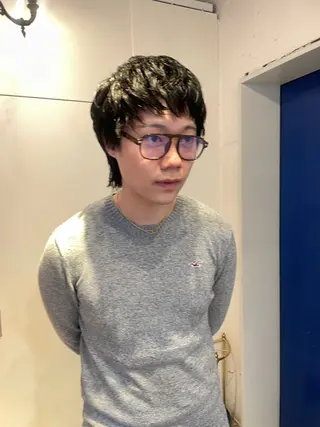 ショート メンズ RIN／韓国ヘア レイヤーカットのヘアスタイル