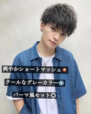 パーマ メンズ Loy所属・メンズヘア特化 パーマ 縮毛矯正🔷のヘアスタイル