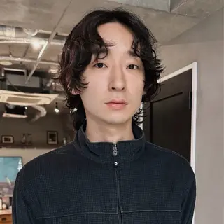 ショート パーマ メンズ 前野 日奈のヘアスタイル