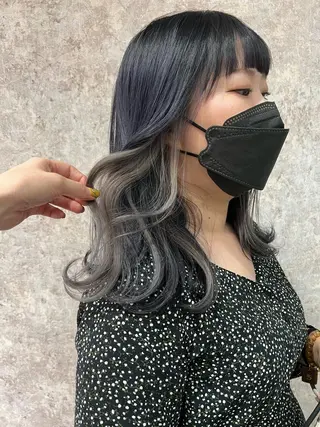 ミディアム カラー Ripps長居所属・メテオ ／ヘアカラー 西川菜実のヘアスタイル