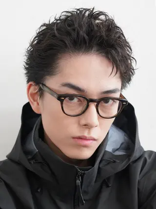 パーマ メンズ 人見知りさんでも安心 奥田 里佳子のヘアスタイル