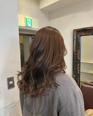 ロング カラー 髪質改善/縮毛矯正/ 超高濃度水素ケアのヘアスタイル