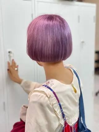 ショート カラー ショーヤ/ブリーチ /バレイヤージュのヘアスタイル