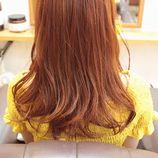 ロング カラー Click所属・クニモトハルナ ボブ/柔らかカラーのヘアスタイル